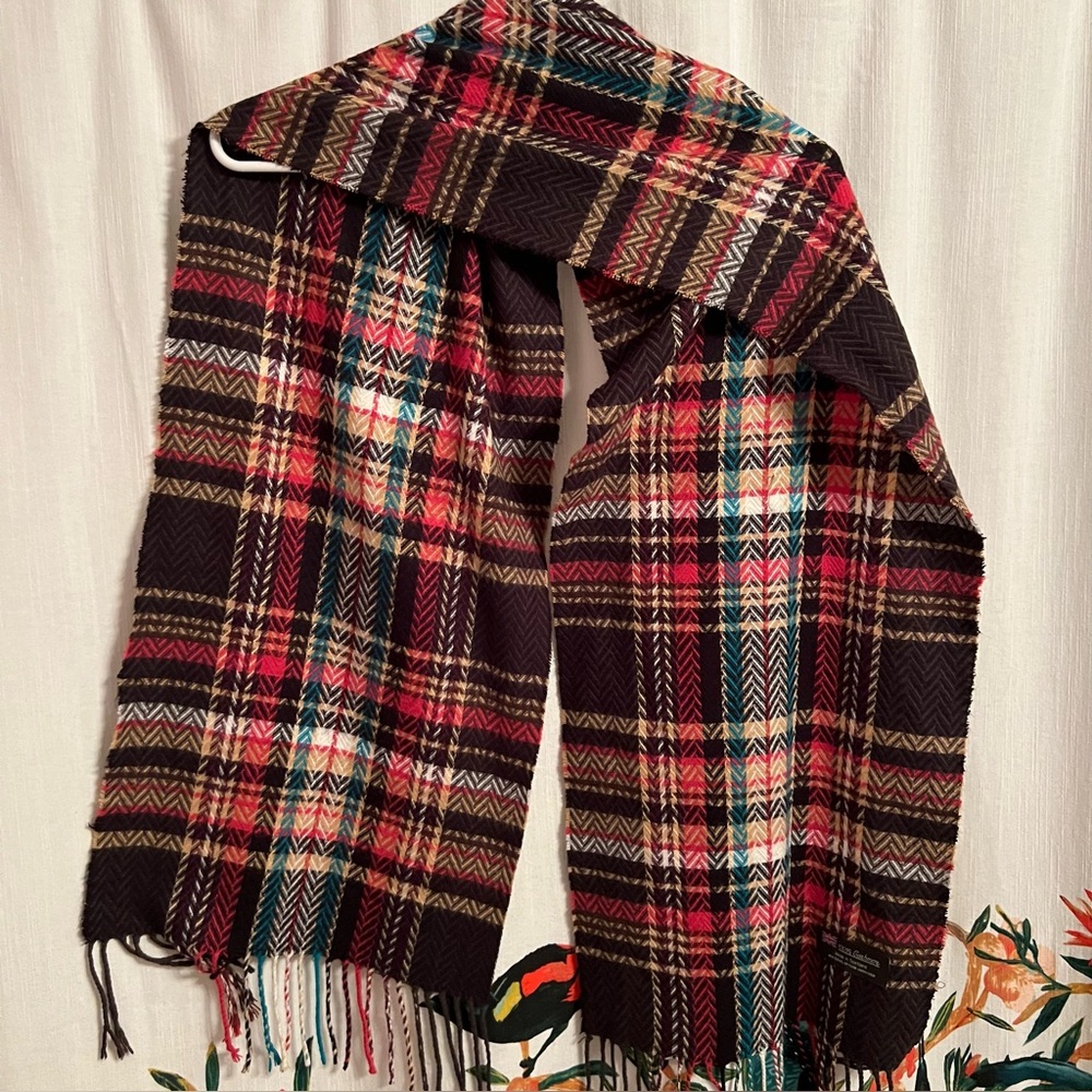 Made in Scottland Cashmere Plaid Multicolor Scarf academic winter preppy